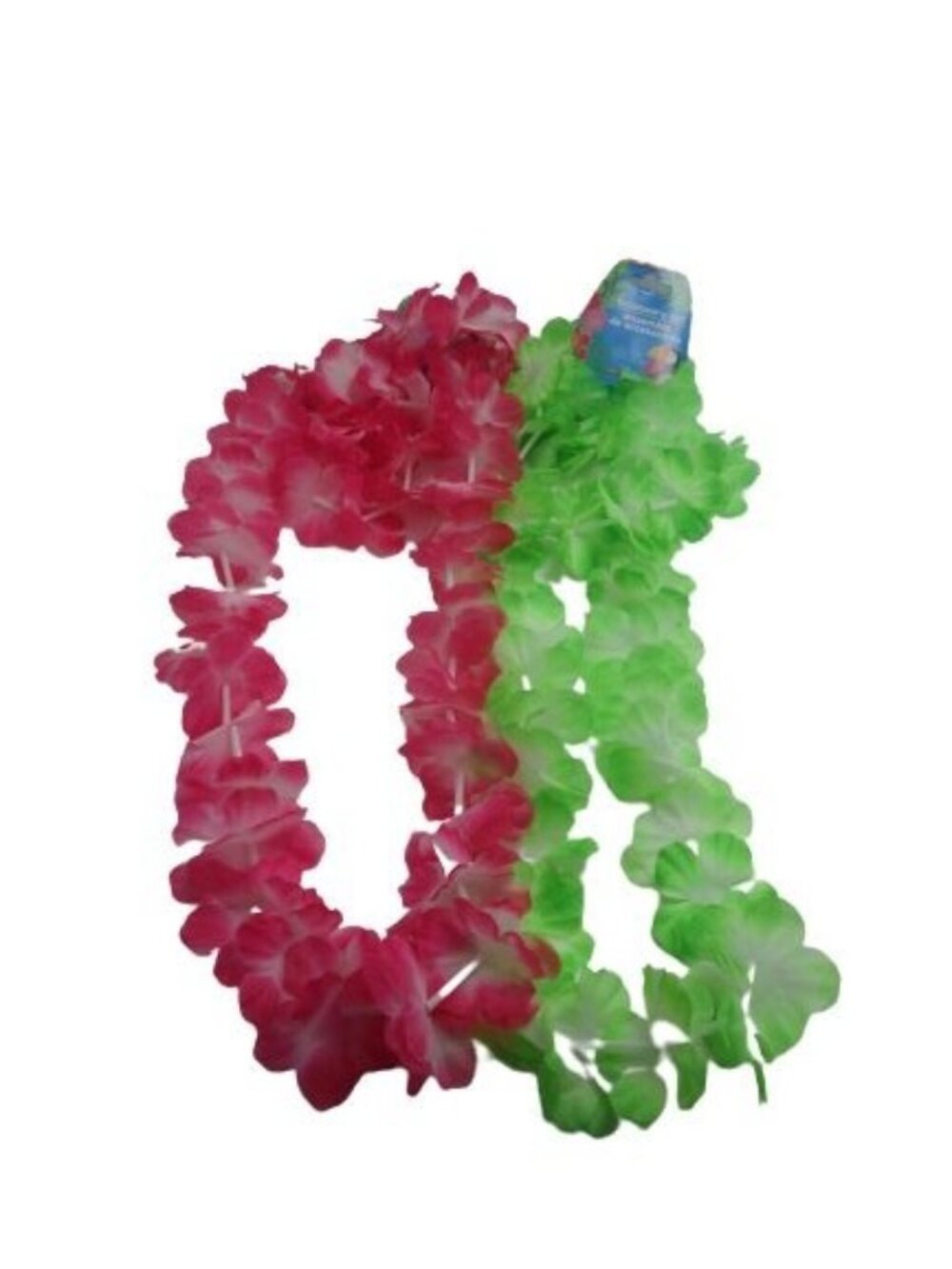 Hawaiian 2 Leis 2 Headbands 2 wristbands Pink Green Lua Coastal Tropical Tiki